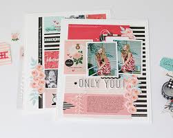 Scrapbook Layout Featuring The Flower Market Collection Echo Park Paper New book fold pattern stunning arches design tutorial. echo park paper