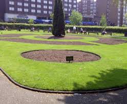 To ensure straight lines, stake and backfill edging continuously, compacting both sides to ensure the finish grade is approximately 1/2 below top of edging. Quality Aluminum Garden Landscape Edging