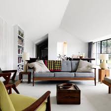 Centre modern furniture around a cubic rug. Modern Retro Living Room Ideas Furniture Designs Decorating Ideas House Garden