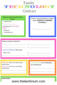 The Keys To Creating A Family Technology Contract Cyber Safety Internet Safety Tips Create A Family