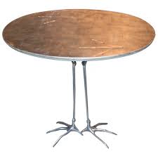 Meret Oppenheim Traccia Silver Leaf Bird Leg Table Silver Leaf Modern End Tables Meret Oppenheim
