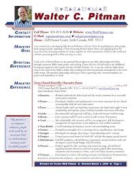 Walt Pitman S Resume Executive Pastor Leadership Leadership Mentoring