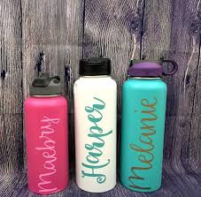 Custom Name Glitter Hydro Flask Decal Water Bottle Decal Personalized Water Bottles Hydroflask