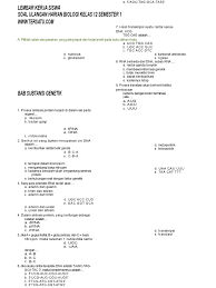Pernyataan yang salah tentang dna adalah. Soal Uh Biologi Kelas 12 Bab Subtansi Genetik Semester 1 Pdf