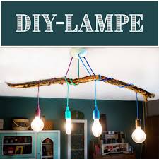 Diy Lampe Textilkabel Mit Ast Selber Bauen