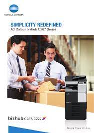 About current products and services of konica minolta business solutions europe gmbh and from other associated. Bizhub C287 C227 Konica Minolta Malaysia Manualzz