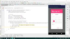 Datepicker Dialog Kotlin Android Studio Tutorial Youtube