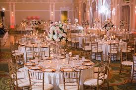 La Vie En Rose Floral Decor Event Design Catherine And Peter S Wedding At The Vinoy Rose Gold Table Decor Rose Gold Table Wedding Reception Decorations