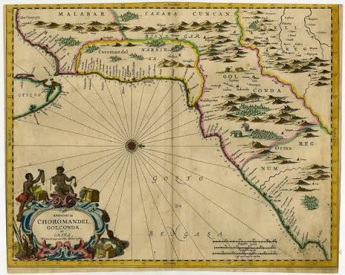 Antique Print-CHOROMANDEL-GOLCONDA-CUNCAN-INDIA-ASIA-Baldaeus-Waesbergen- 1672: (1672) Art&nbsp;/&nbsp;Print&nbsp;/&nbsp;Poster | ThePrintsCollector