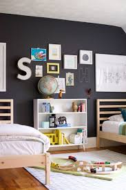 Comes with your choice of red, black, green, brown baseball wall art/monogram letter. 27 Ways To Rock A Black Wall In A Kid S Room Digsdigs