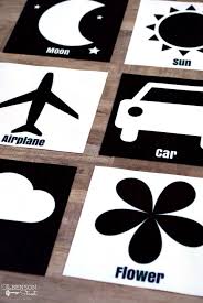 It's easy to make your own custom flash cards. Black And White Baby Flashcards The Benson Street