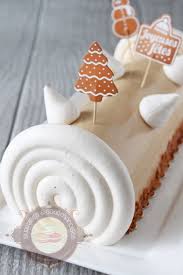 Buche Pomme Vanille Speculoos02 Idee Recette Noel Recettes Noel Recette Dessert Noel