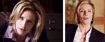 psych challenge: [1/5] characters: chief of police karen vick ↳ "i can sit  here all night, betty. i have a six-month-old at home...