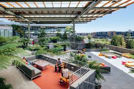 Why Biophilic Design Is The Key To The Office Of The Future Campus Design Roof Garden Architecture Garden Architecture