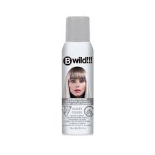 Trying temporary hair colors on curly hair! Jerome Russell Bwild Temporary Hair Color Spray Siberian White Walmart Canada