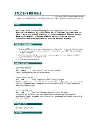 College Student Resume Example Sample Http Www Jobresume Website College Student Resume Objective Statement Examples Student Resume Resume Objective Sample