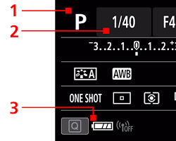 Camera settings screen