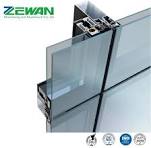 Custom Aluminium Curtain Wall Profile Aluminum Powder ...
