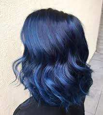 Black And Blue Ombre Hair Short 33 Cool Blue Hair Ideas That Youl Want To Get Yeahgotravel Com Dark Blue Hair Hair Color Blue Short Blue Hair