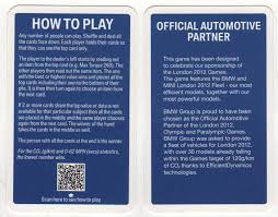 Any card game in which one card or suit ranks the highest has a trump card, the card that wins a hand. Bmw Promo Top Trumps The World Of Playing Cards