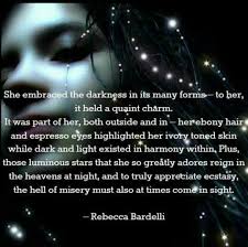 Embracing Darkness Light In The Dark Ebony Hair Skin Tones