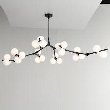 Lampadario per camera da letto: Post Modern Glass Balls Lampadario A Led Rami In Oro Nero Lampada Da Soffitto In Stile Soggiorno Sala Da Pranzo Apparecchi Di Illuminazione Per Camera Da Letto Illuminazione Per Interni