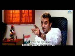 Sanjay Dutt Deals With The Mla Hathyar Youtube