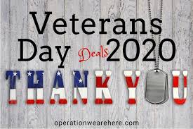 Thanksgiving day saw 50 volunteers. Veterans Day Promotions Free Meals Discounts Deals 2020