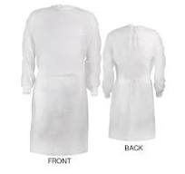 USA STOCK Hospital Surgical Medical Isolation Gown, Long Sleeve-WHITE-30  pieces