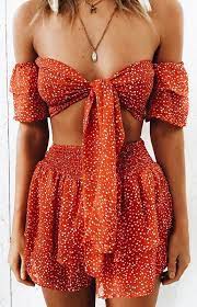 Polka Dot Tie Front Festival Outfits Fashion Outfits Fashion