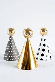 Diy The Cutest Sparkly New Year S Eve Party Hats Pottery Barn Nye Party Hats Diy New Years Party New Year S Eve Hats