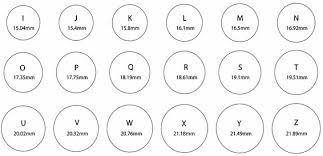 12 complete ring size chart real size