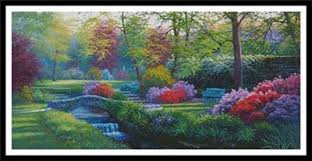 The search of embroidery patterns, cross. Beside The Brook Large 13432 Hdly At Icg