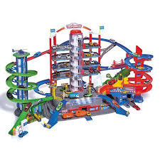 Dickie Toys Majorette Super City Garage Playset With 6 Die Cast Cars Walmart Com Toy Car Garage Diecast Majorette