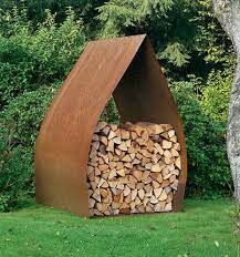 So einfach bauen sie ihr kaminholzregal metall für außen selbst. Brennholz Lagern Und Heizen Mein Schoner Garten