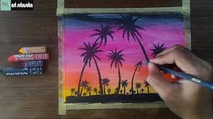 Sketsa menggunakan oil pastel : Toni Art Cara Menggambar Pemandangan Pagi Hari Pohon Kelapa Gambar Menggunakan Crayon Https Youtu Be O 12zjvbiw8 T 120 Artsukasuka Sunrise Art Draw Landscape Oilpastel Crayon Facebook