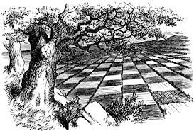 The Chess Board Design Of Through The Looking Glass Select another chess piece and experiment with 3 colour tonal shading *what we want. the chess board design of through the