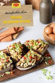 Eiersalat Mit Avocado Dressing Rezept Eiersalat Avocado Dressing Kochen Und Backen Rezepte