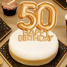 Happy birthday cake topper geburtstags torten stecker,deko,kuchen glitzer silber. Cake Topper 50 Happy Birthday Gold