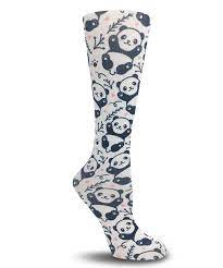 Cutieful Wide Calf Knit Panda Compression Socks Nurse Support Socks Support Socks Nurse Compression Socks Compression Socks