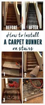 How To Install A Stair Carpet Runner Stair Runner Carpet Carpet Staircase Diy Stairs