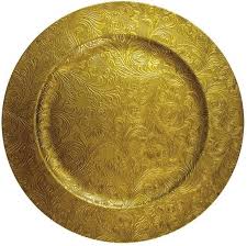 Black And Gold Charger Plates Set Of 4 Embossed Gold Floral Design 33cm Gold Charger Plates Round Large Rsw Gold Charger Plate Charger Plates Gold Chargers