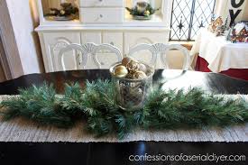 This unique pillar candle holder can be used as an accent piece on any table top or as a centerpiece for the coffee table, dining table, alter, or mantel. Holiday Dining Table Centerpiece Confessions Of A Serial Do It Yourselfer