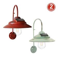 Look for outdoor lighting barns that are strong and durable from many good suppliers. Goodeco Upgraded Solar Barn Light Outdoor Gardem Decor Wall Mount Rustic Vintage Red And Blue Barn Light Waterproof No Wiring Jardin Decor Lighting Solar Powered Lights For Patio Garden Deck Path Courtyard 2