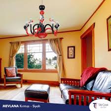 Mevlana Kirmizi Siyah Salon Avizesi Ile Salonlariniza Renk Katin El Yapimi Olan Mevlana Kirmizi Siyah Avizeyi Guvenle Ve Kolayca Siyah Avize Avize Avizeler