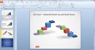3d Concept Bar Charts For Powerpoint Presentations