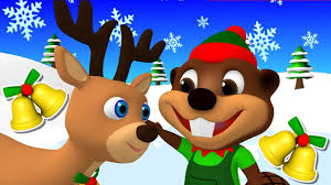 Jingle Bells Christmas Songs Carols For Kids Learn Baby Rhymes Santa Claus Busy Beavers Youtube