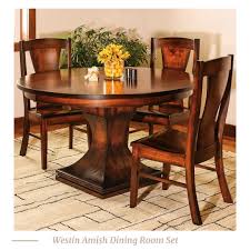 Westin Amish Dining Room Set In 2020 Dining Table Pedestal Dining Table Dining Room Sets