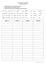 hard and soft c g sounds final exercise english esl worksheets for distance learning and physical classrooms