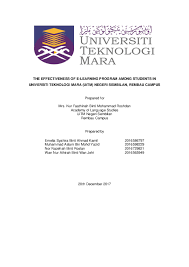 Uitm cawangan negeri sembilan kampus seremban 3. Pdf The Effectiveness Of E Learning Program Among Students In Universiti Teknologi Mara Uitm Negeri Sembilan Rembau Campus Pdf Athirah Jefri Academia Edu